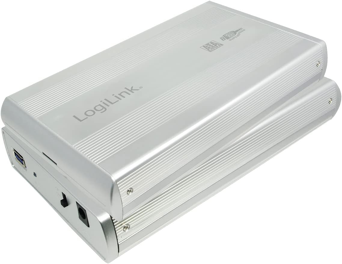 Box HDD Esterno SATA 3.5'' USB3.0 Super Speed Silver LOGILINK - immagine 3