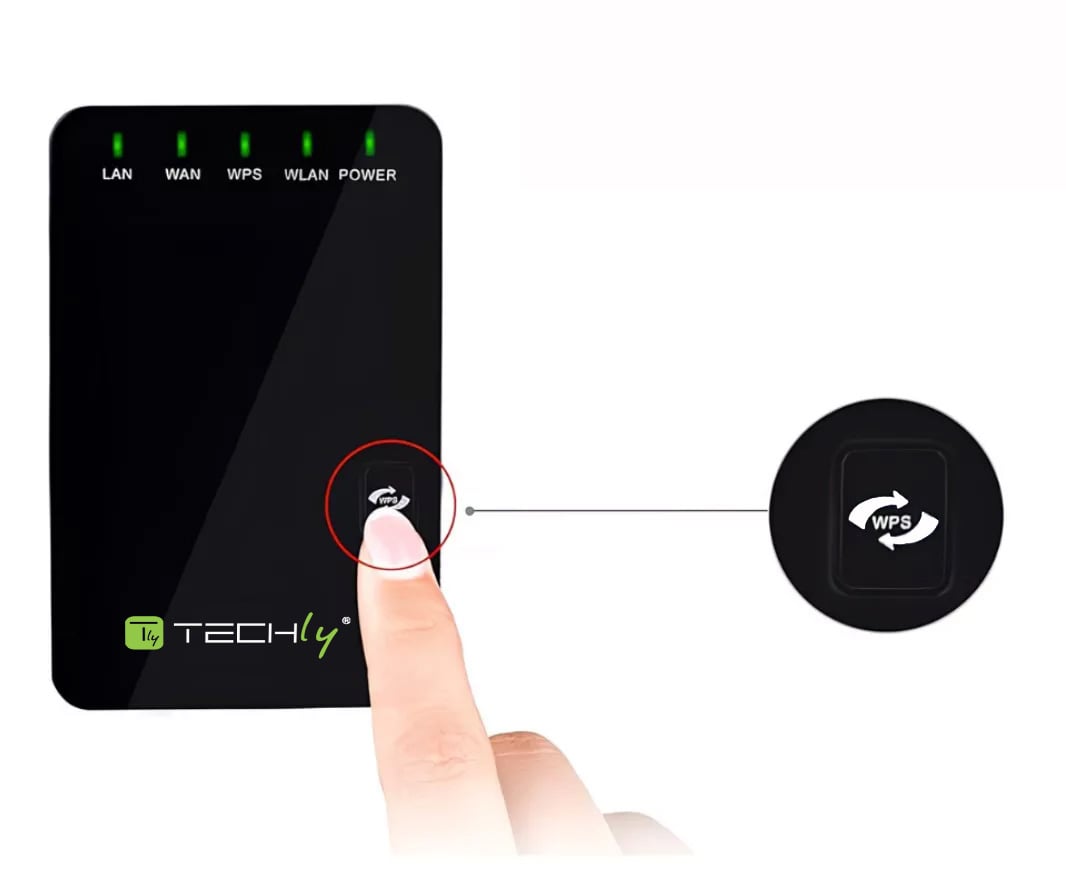 Ripetitore Wireless da Muro 300N: Repeater2 TECHLY - immagine 5