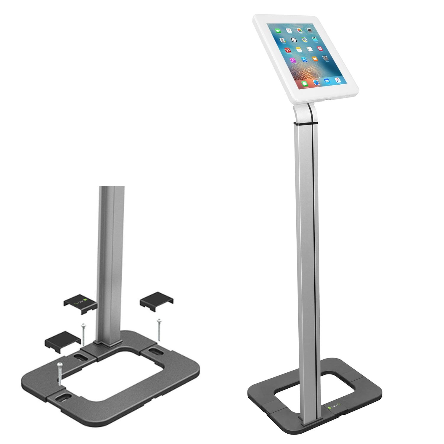 Supporto da Pavimento con Chiave di Sicurezza iPad/Tablet 9.7''-10.1'' TECHLY NP - immagine 3