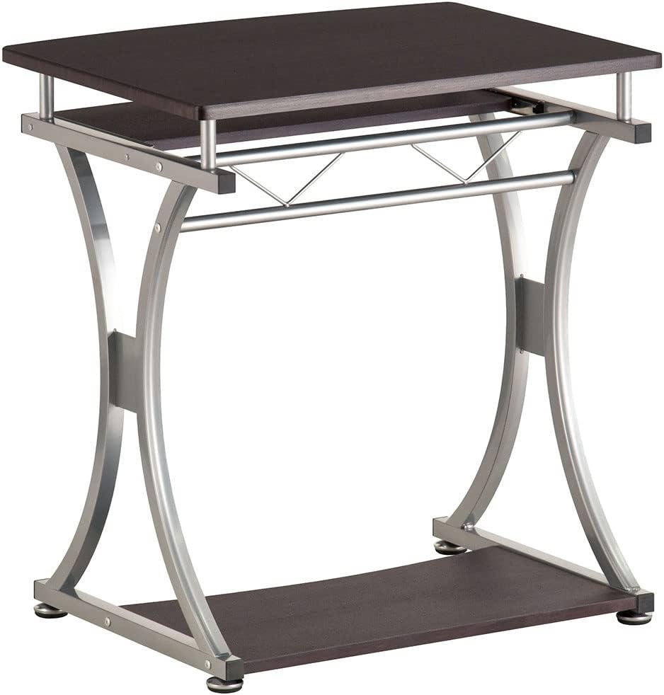 Scrivania per PC Compatta con Cassetto Estraibile, Nero Grafite TECHLY - immagine 3