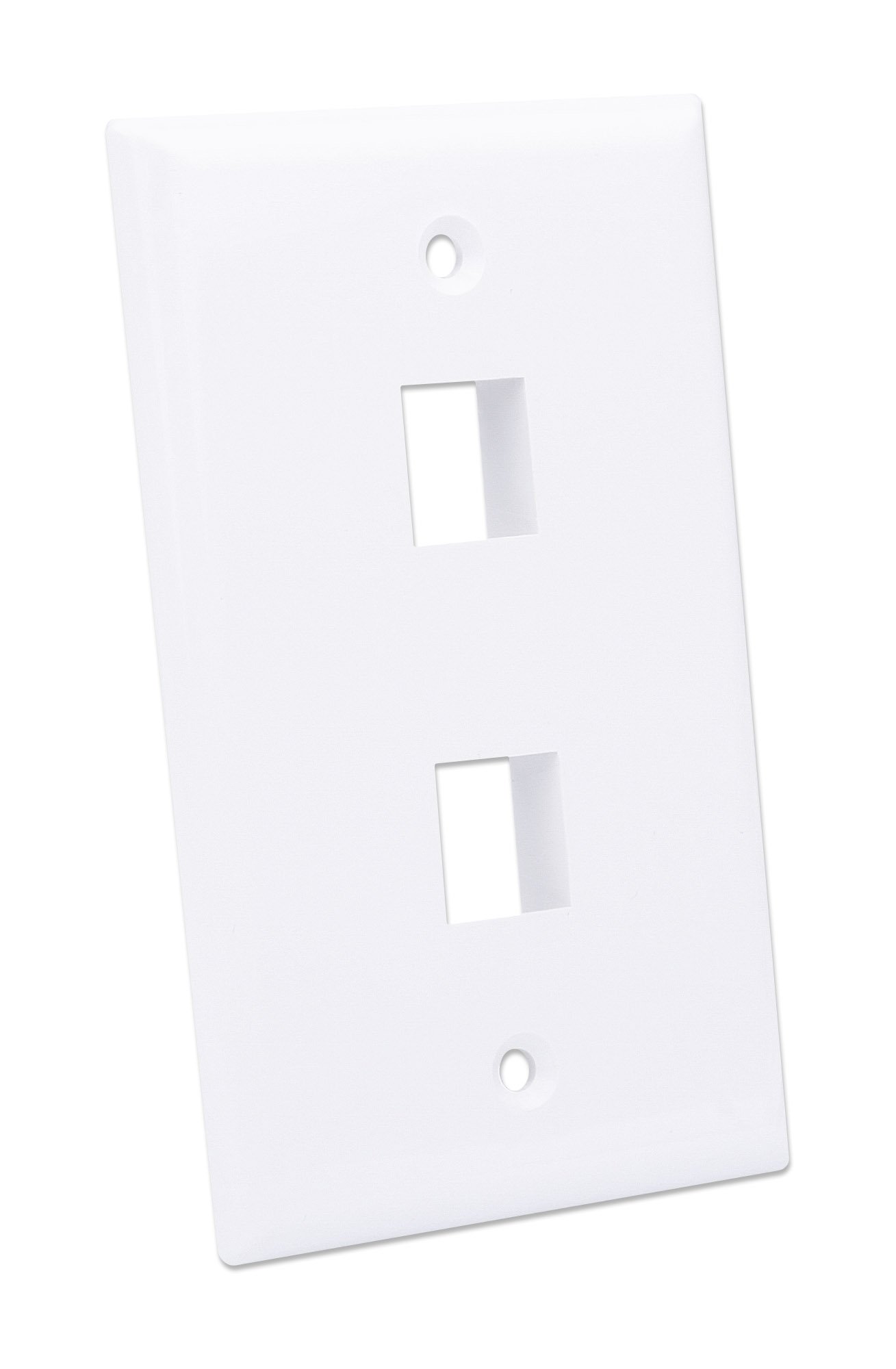Placca Porta Frutti Bianca 2 Posti - Mod.503 INTELLINET - immagine 3