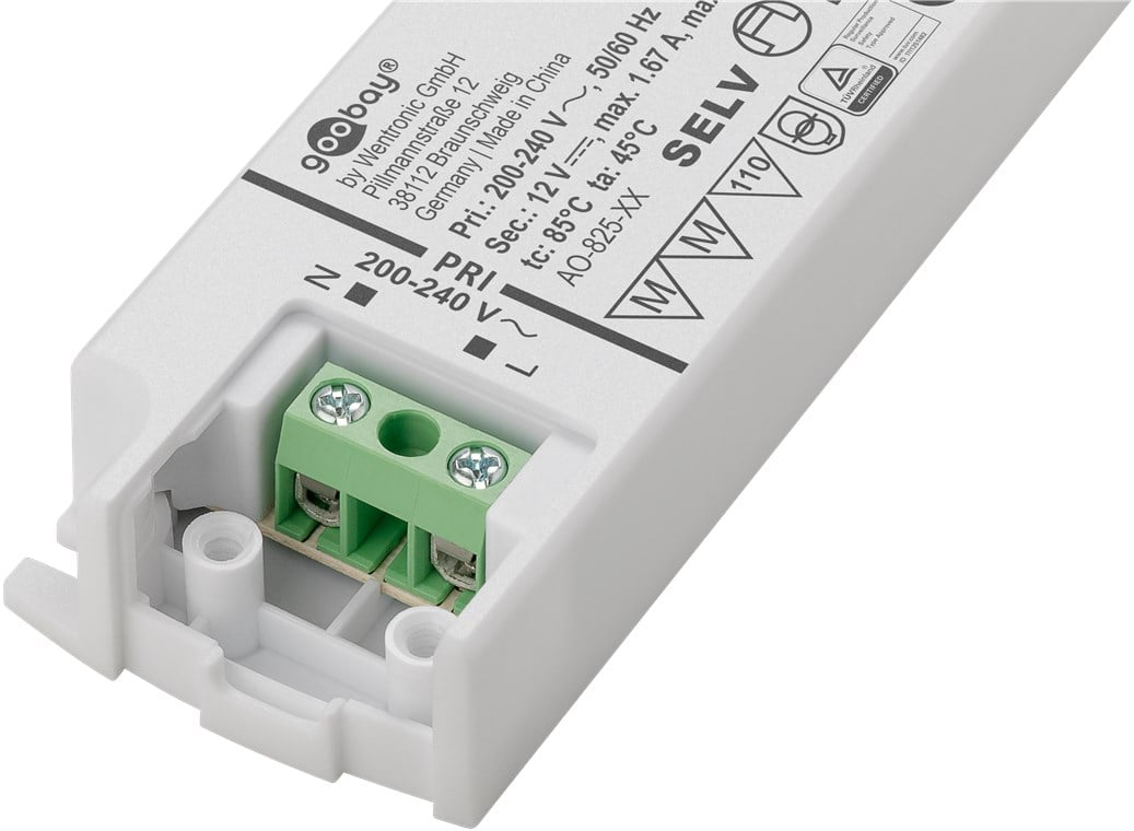 Alimentatore Led 20W: massima efficienza per ogni Led GOOBAY - immagine 3