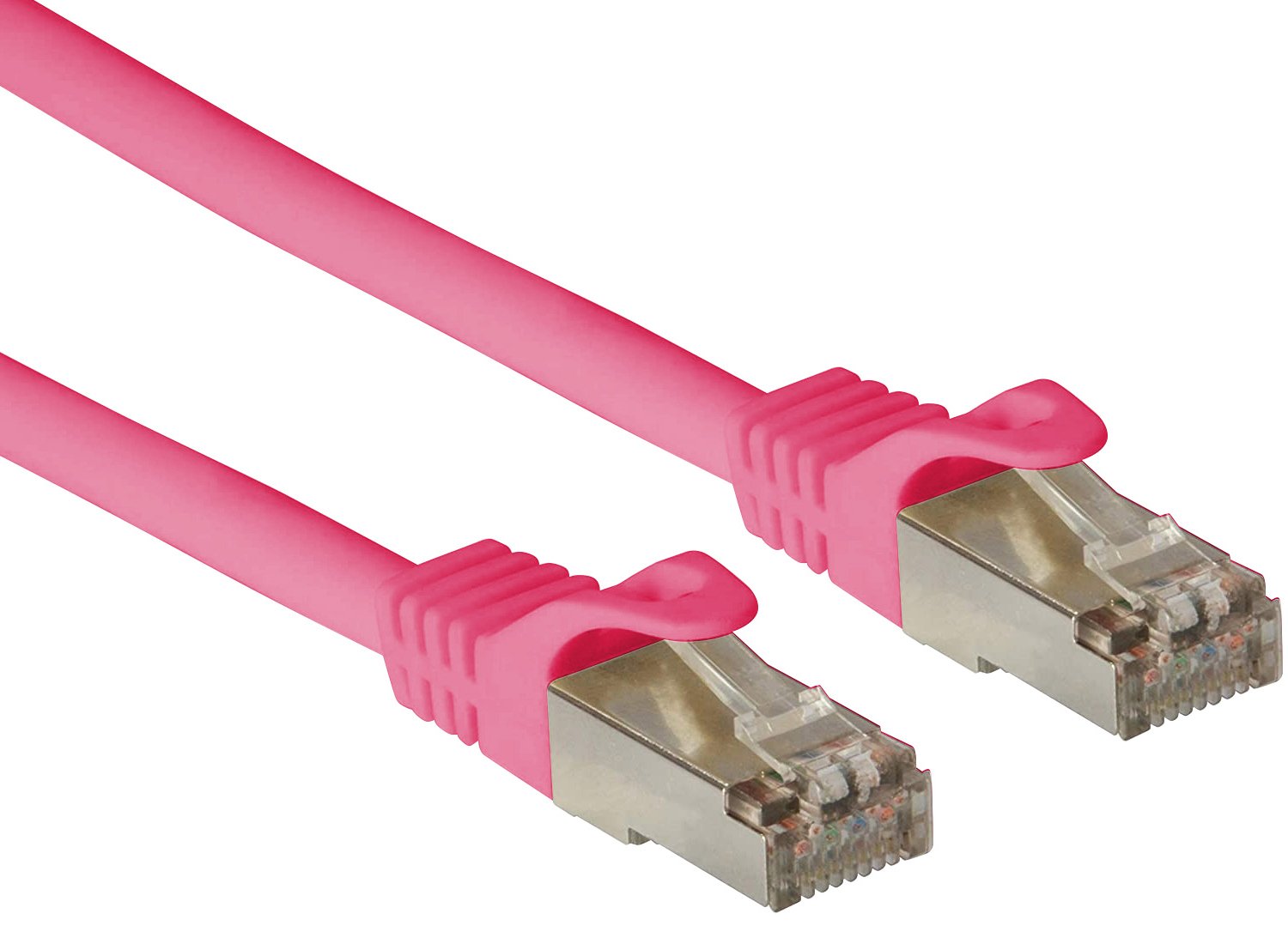 Cavo di rete Patch in CCA Schermato Cat. 6 Rosa F/UTP 1 m Bulk TECHLY PROFESSIONAL - immagine 2