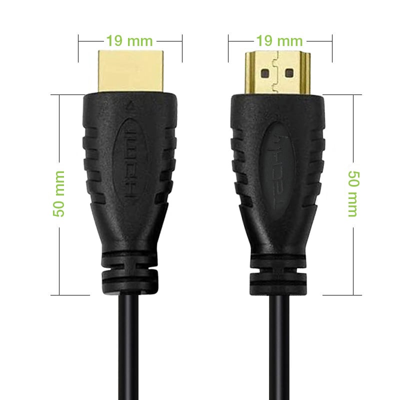 Cavo HDMI™ 2.0 A/A M/M 0,5m Nero TECHLY - immagine 3