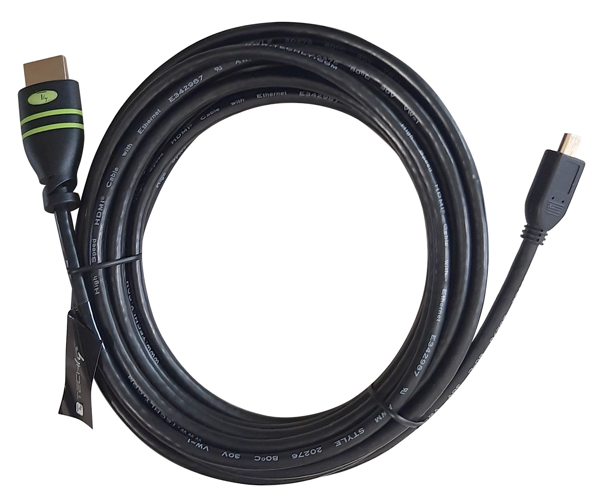 Cavo HDMI Highspeed con Ethernet 1.4 A M/ Micro D M 5m TECHLY - immagine 3