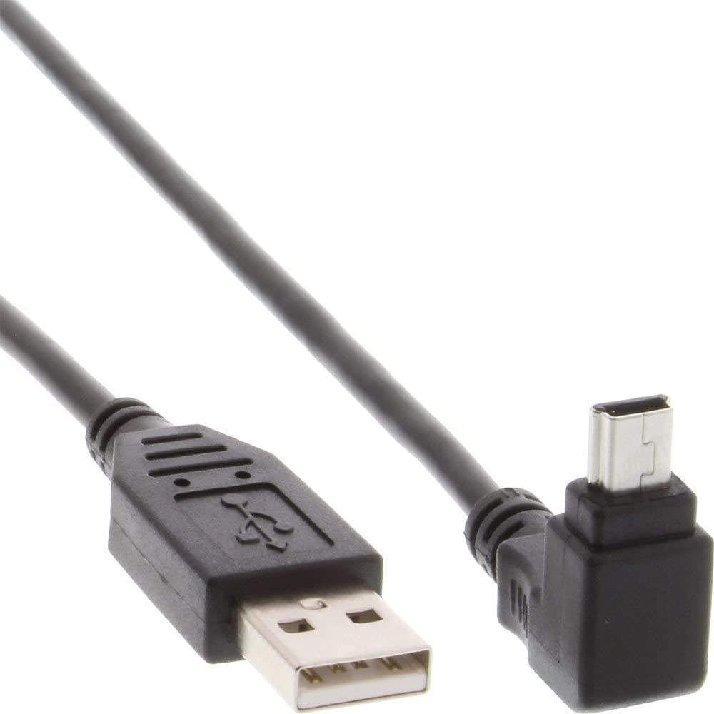 Cavo USB 2.0 A maschio/mini B maschio 90° Nero 1,8m TECHLY - immagine 3