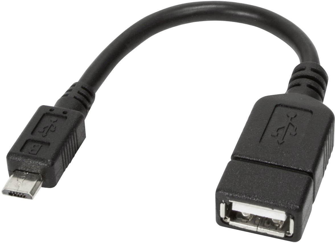 Cavo USB OTG 2.0 Femmina/Maschio 0.2m TECHLY - immagine 3