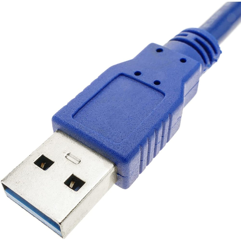Cavo USB 3.0 Superspeed 0,5m Blu TECHLY - immagine 3