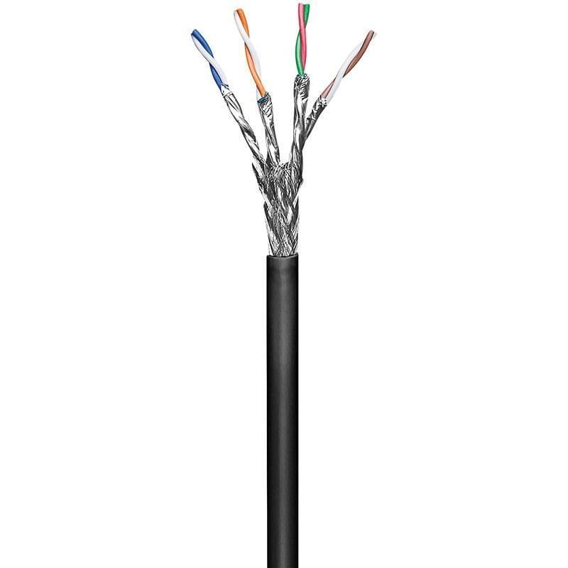Matassa S/FTP Cavo Cat.6 CCA 100m Flessibile da Esterno Nero TECHLY PROFESSIONAL - immagine 3