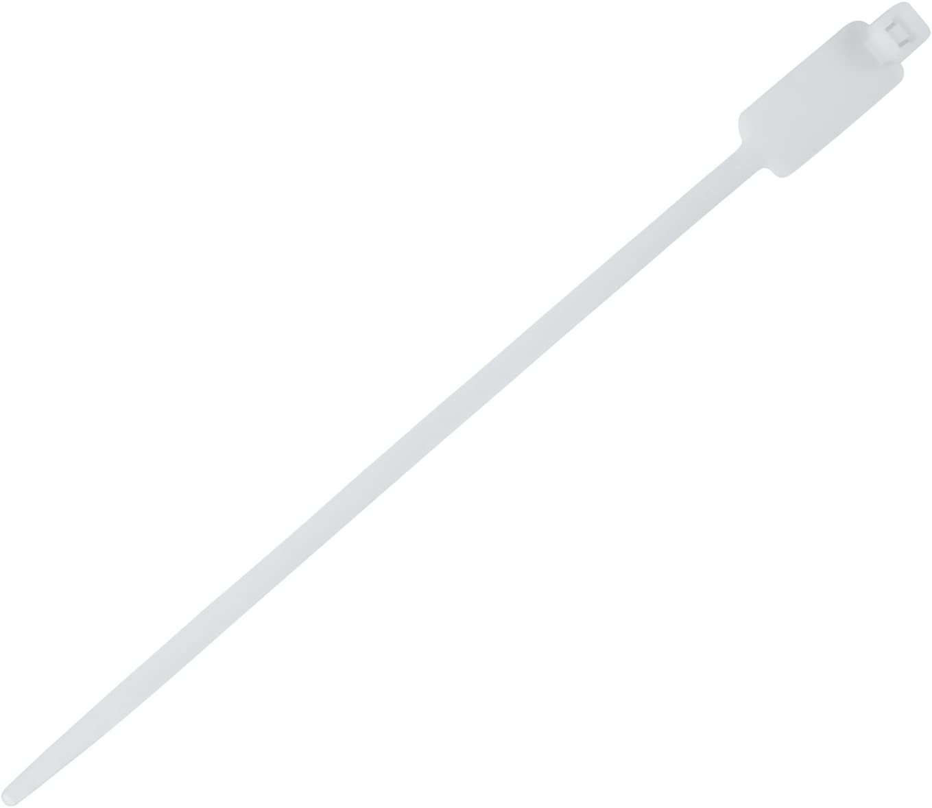 Fascette Fermacavi 200x4,8mm con Targhetta 13x28mm 100 pz Bianco TECHLY - immagine 3