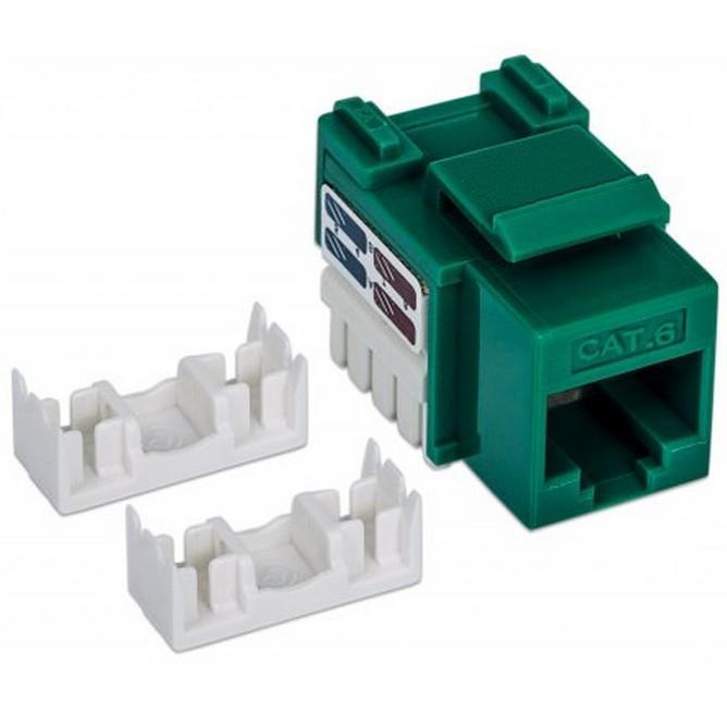 Keystone RJ45 Cat.6 UTP Verde: Frutto della Connessione INTELLINET - immagine 3