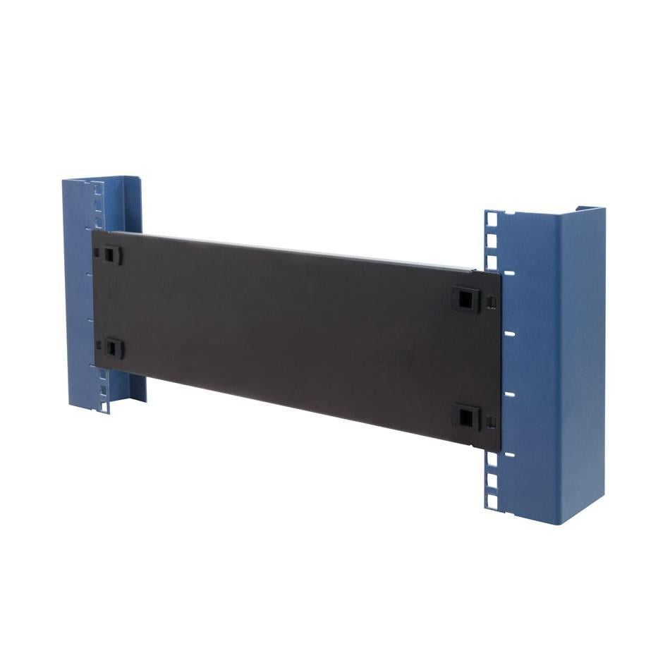 Pannello Cieco Toolless a Clip per Armadi Rack 19'' 3U Nero INTELLINET - immagine 3