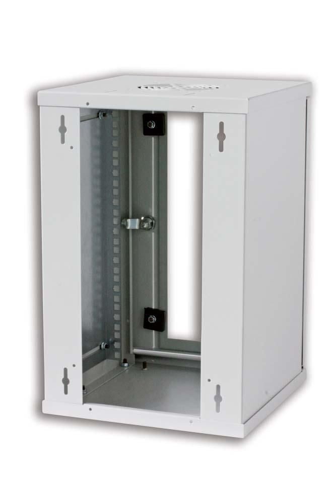 Armadio Rack 10'' a muro 9 unità Grigio prof. 300 mm TECHLY PROFESSIONAL - immagine 3