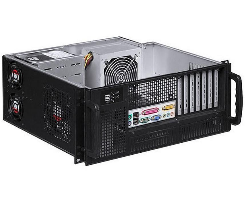 Chassis Industriale Rack 19''/Desktop 4U Ultra Compatto Nero TECHLY - immagine 3