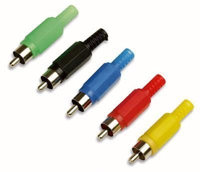 Connettore Audio RCA Maschio Nero GOOBAY - immagine 3
