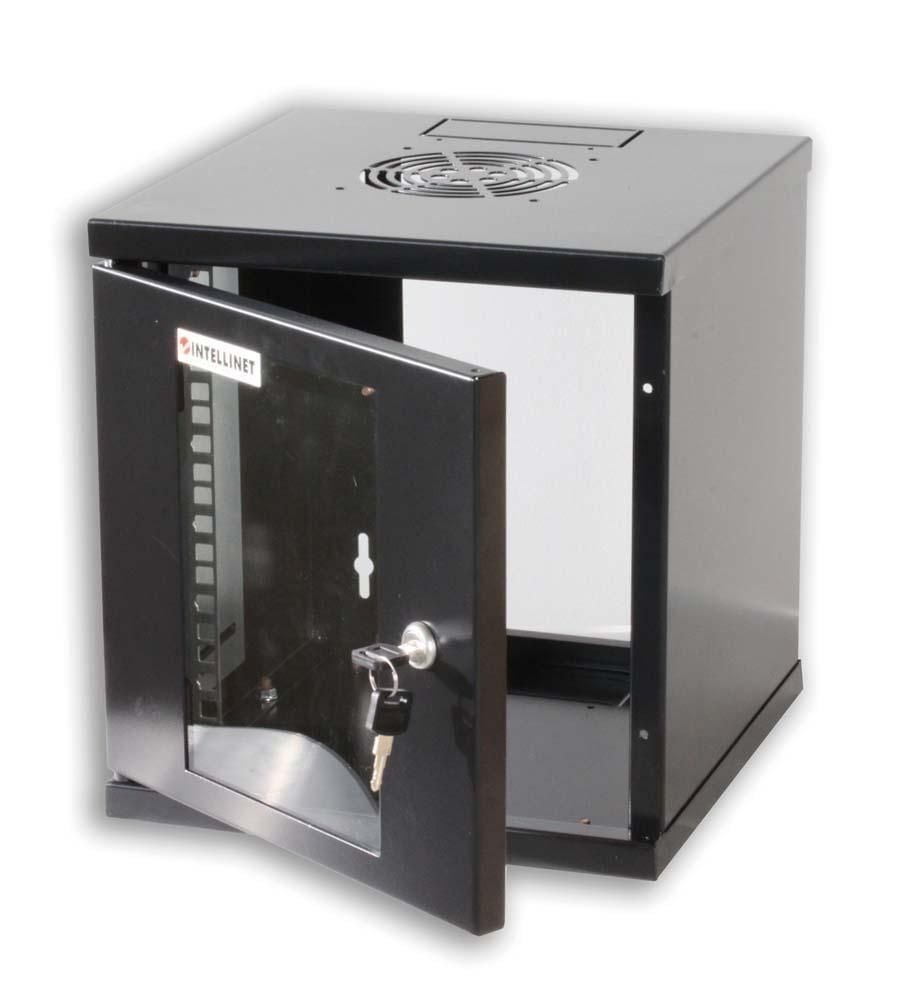 Armadio Rack 10'' a Muro Nero - 6U INTELLINET - immagine 3