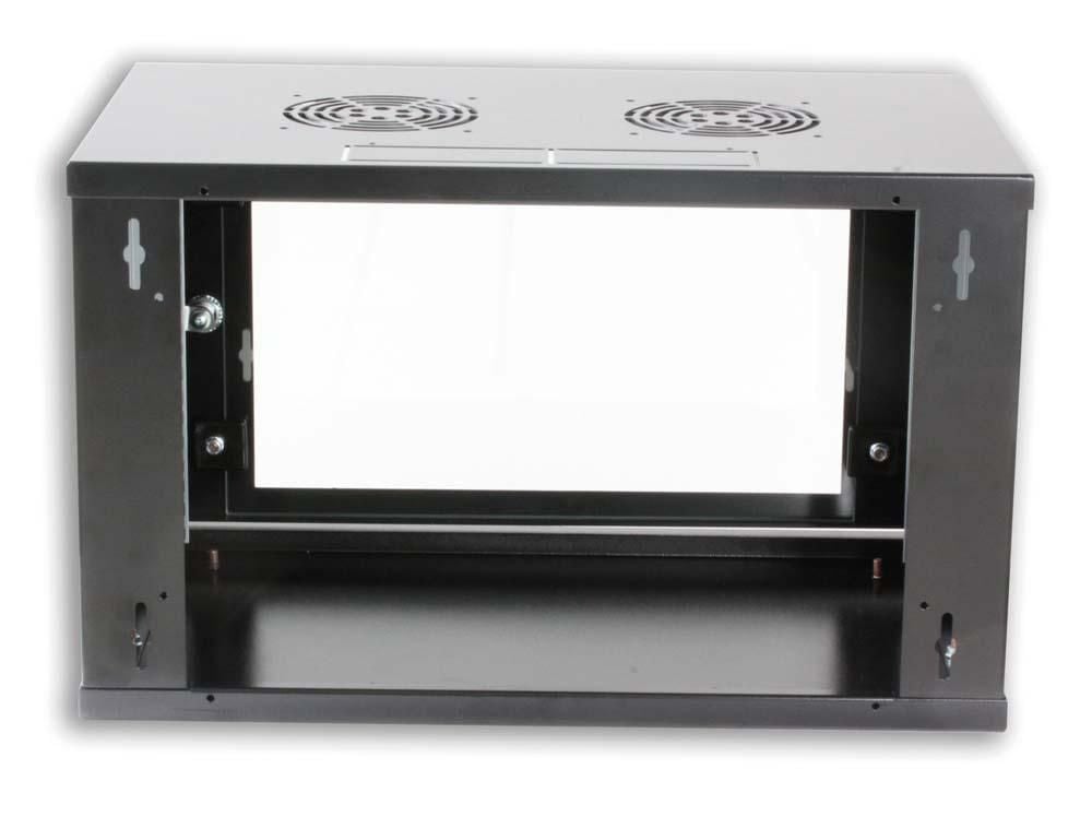 Armadio Rack 19'' a muro 10U Nero - Montaggio rapido INTELLINET - immagine 3