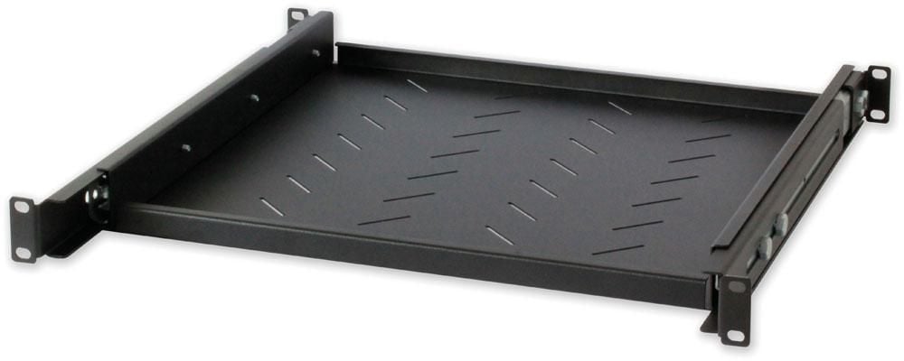 Mensola per Rack 19'' Estraibile da 1H 415mm Nero INTELLINET - immagine 2