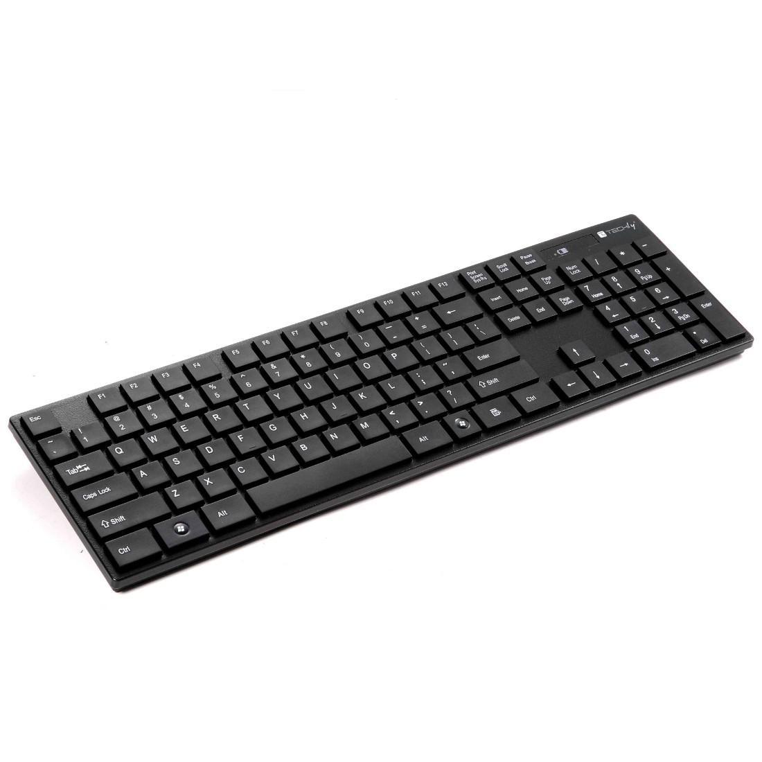 Kit Tastiera Standard e Mouse Wireless 2.4GHz Nero TECHLY - immagine 3