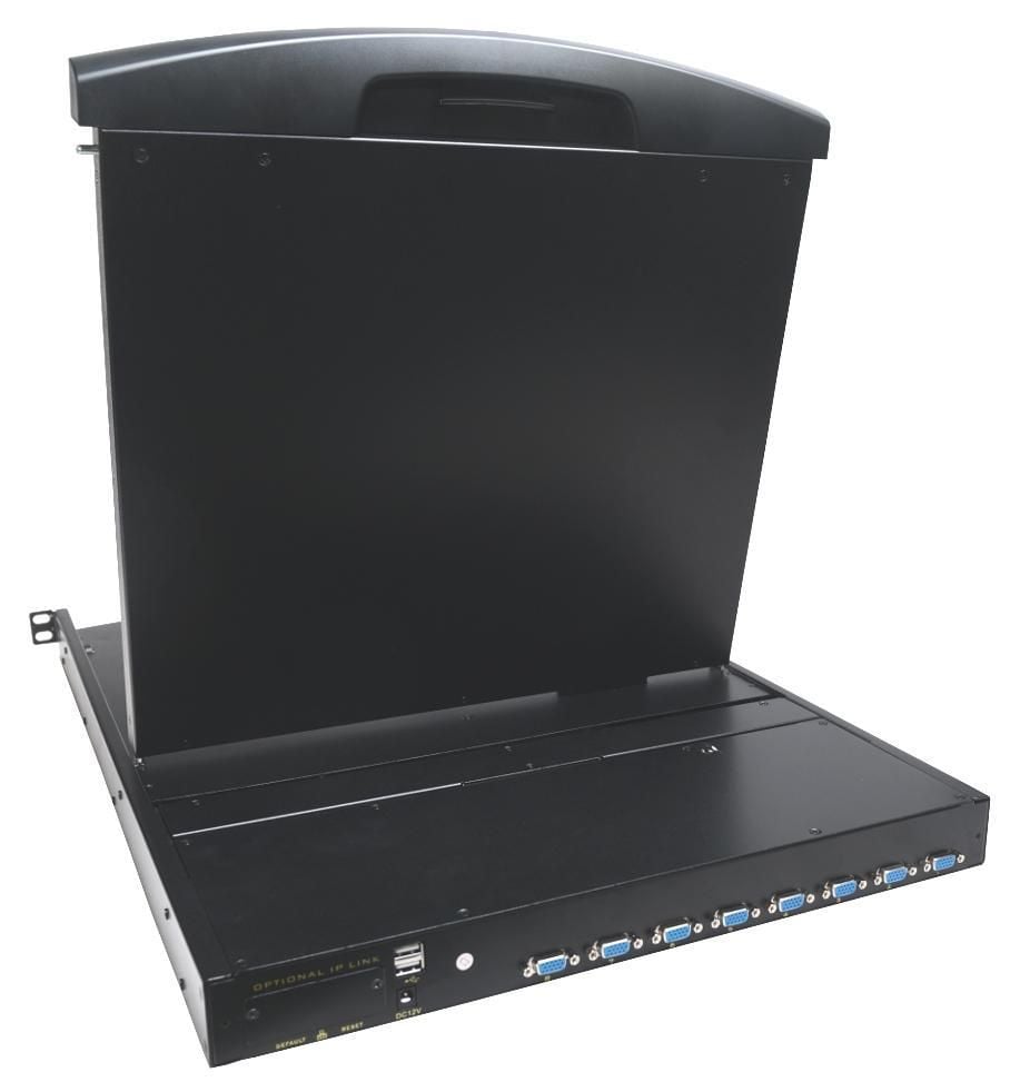 Console KVM Switch 8 Porte USB/PS2 con LCD 17'' da Rack 19'' Dual Rail INTELLINET - immagine 3