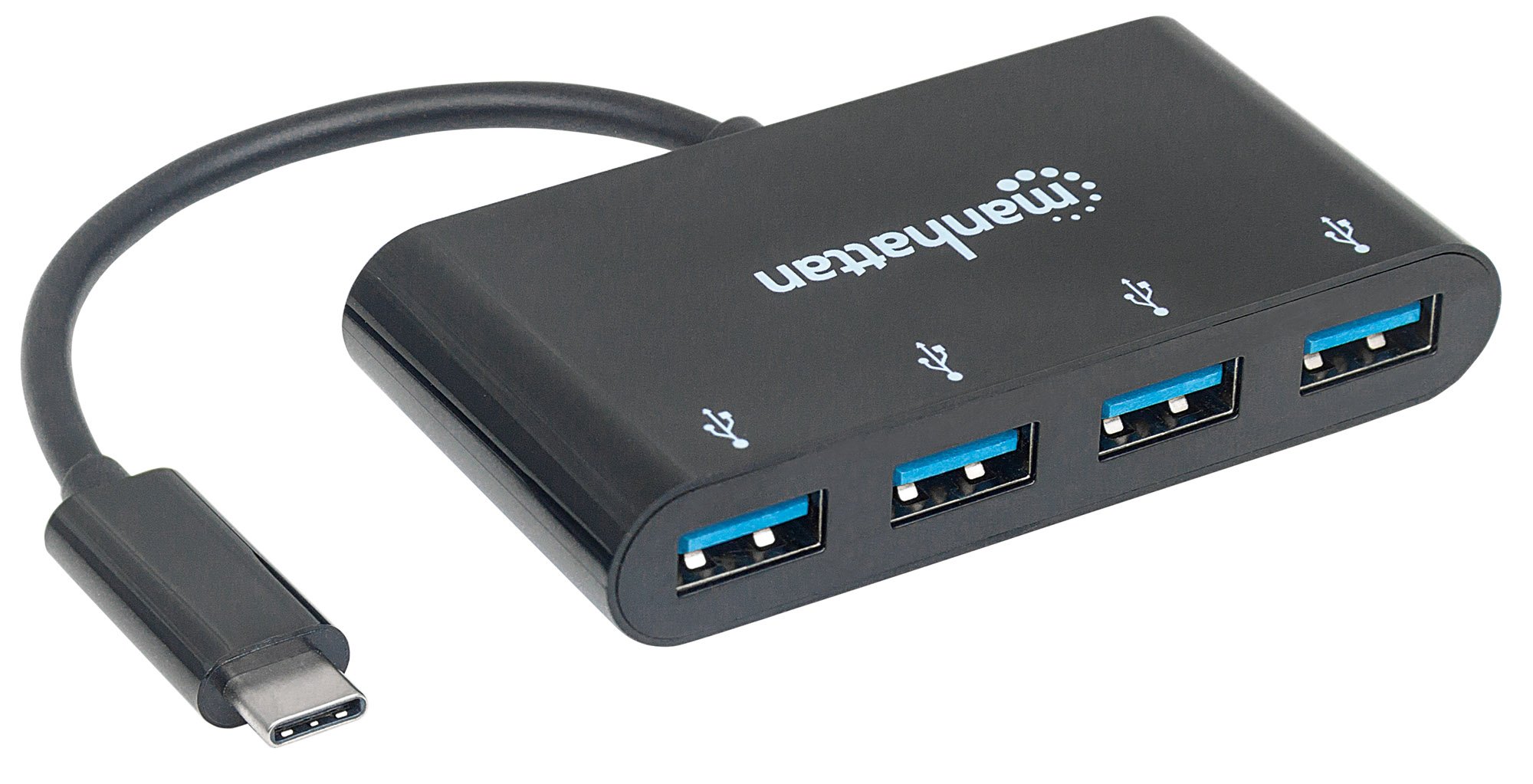 Hub USB-C™ 3.1 SuperSpeed 4 Porte USB-A 3.0 Femmina Nero MANHATTAN - immagine 3