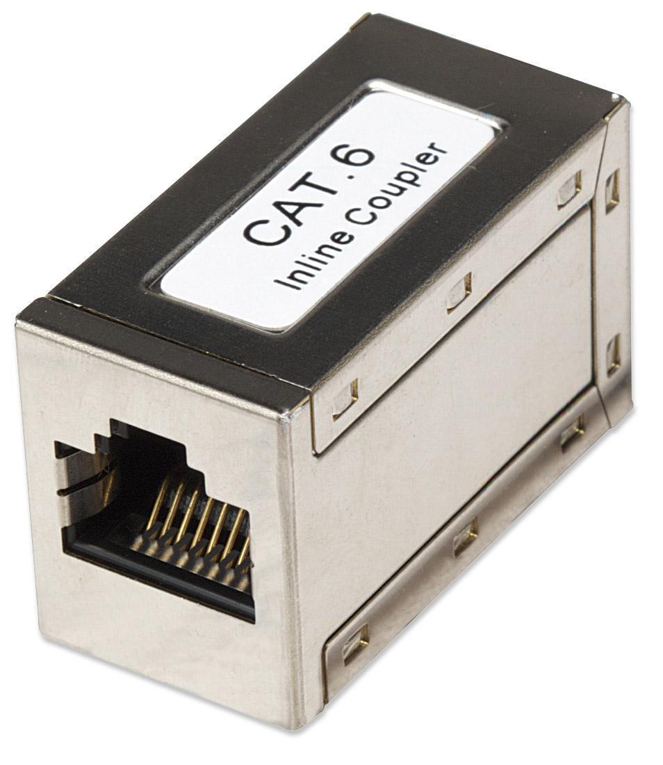 Accoppiatore RJ45 Cat6 Femmina/Femmina FTP - Argento INTELLINET - immagine 3