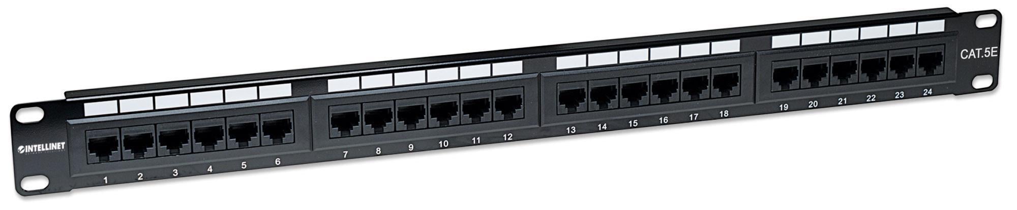 Pannello Patch UTP 24 RJ45 Cat. 5E: Connessioni Veloci e Affidabili INTELLINET - immagine 2