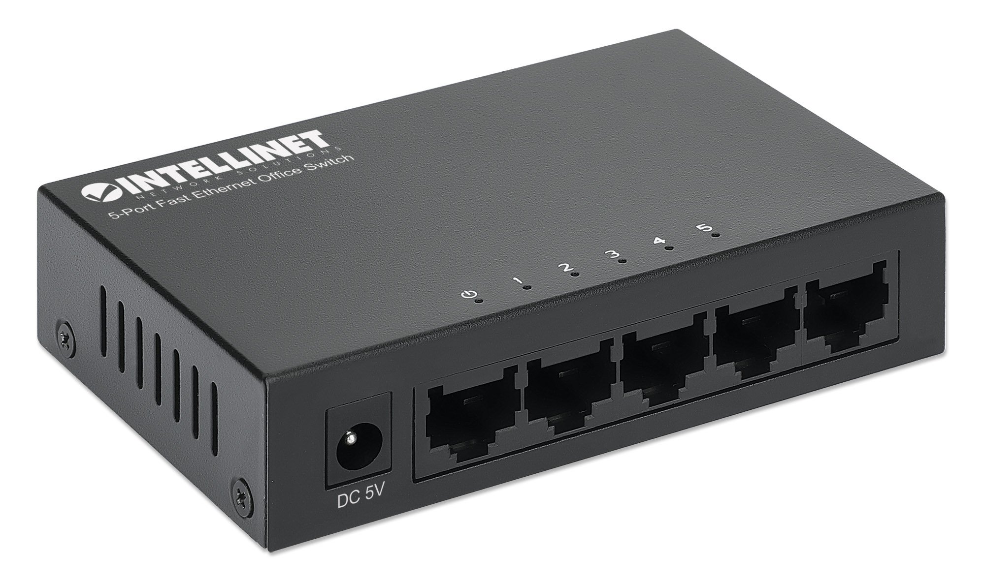 Switch Hub Ethernet 5 porte: connessione veloce in metallo INTELLINET - immagine 3