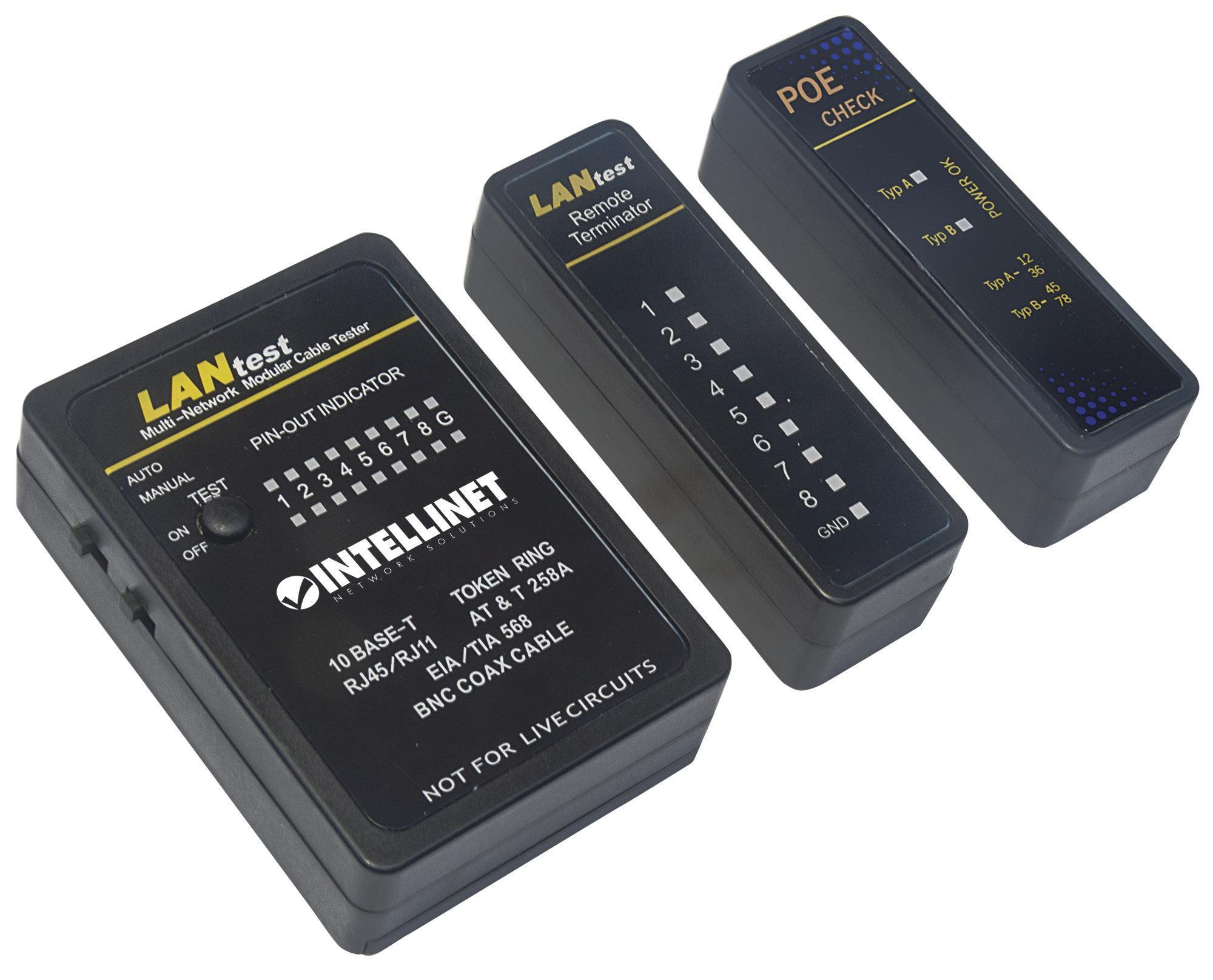 Tester Professionale POE RJ45 e BNC INTELLINET - immagine 3