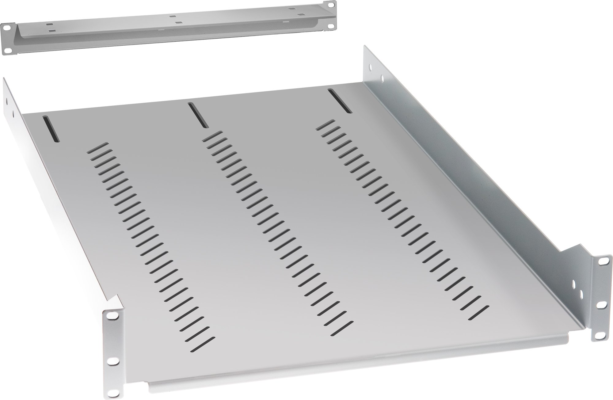 Mensola Rack Server 19'' Grigia 2U - Stabile e Pratica INTELLINET - immagine 3