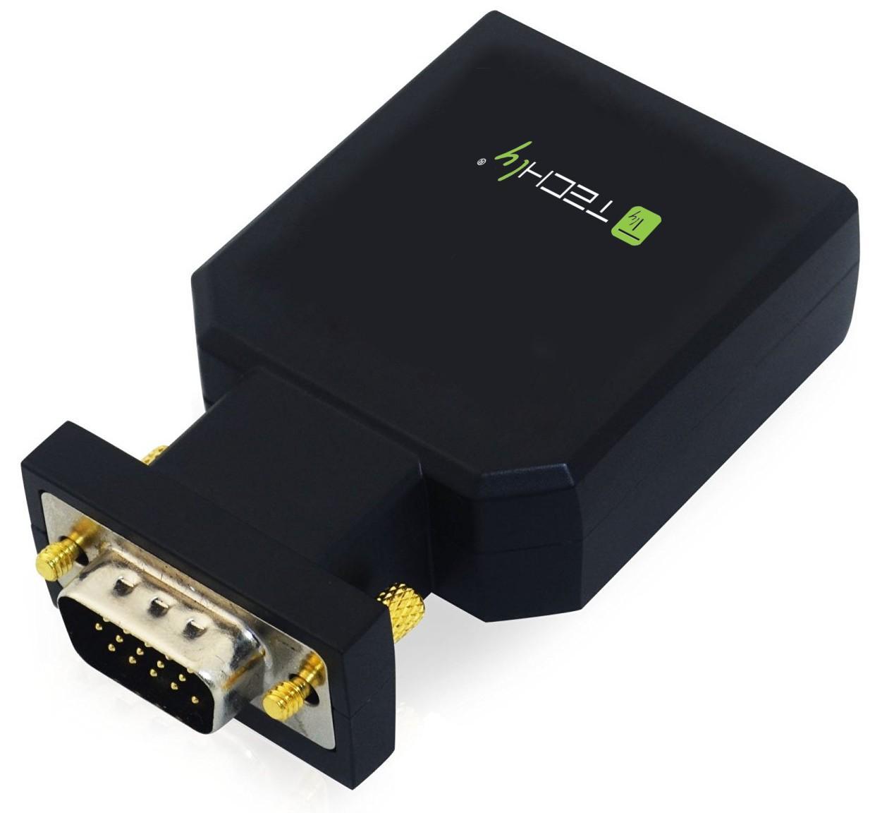 Mini Convertitore da VGA e Audio a HDMI TECHLY - immagine 3