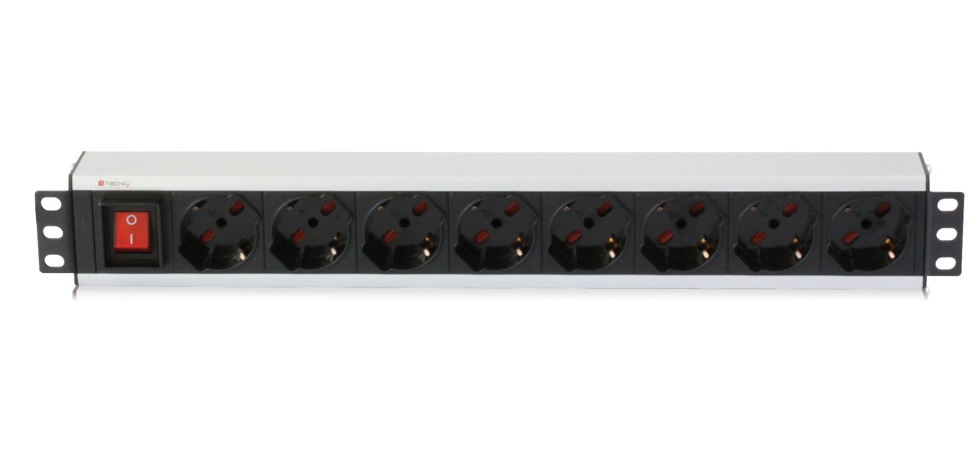Multipresa Rack 19'' 8 Posti con Interruttore Italiano TECHLY PROFESSIONAL - immagine 3