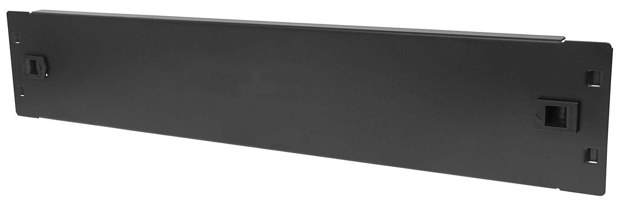 Pannello Cieco Toolless a Clip per Armadi Rack 19'' 2U Nero INTELLINET - immagine 3