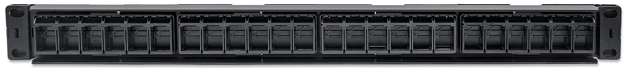 Pannello Patch Modulare 24 Porte Slim 1U Nero INTELLINET - immagine 3
