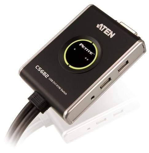 Switch KVM Mini USB DVI con Audio e Microfono: CS682 ATEN - immagine 3