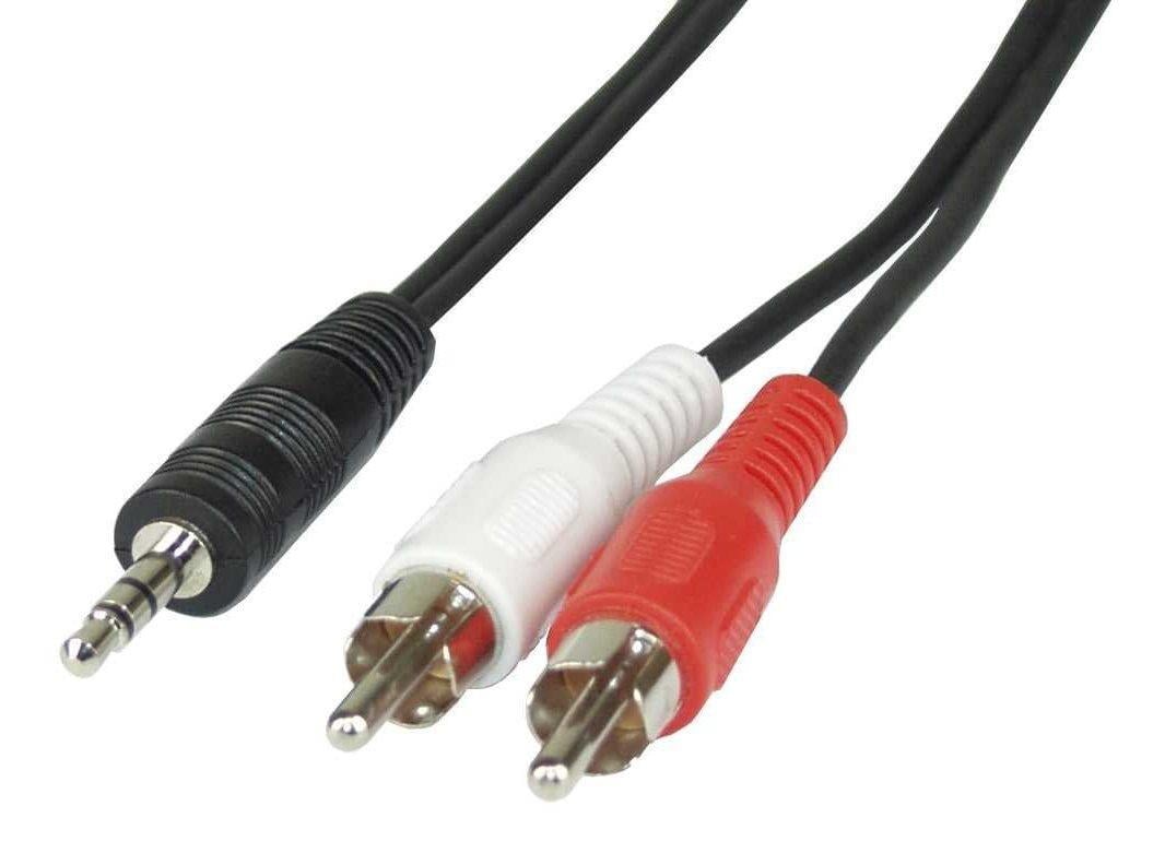 Cavo RCA maschio 3,5 mm stereo 5 mt GOOBAY - immagine 3