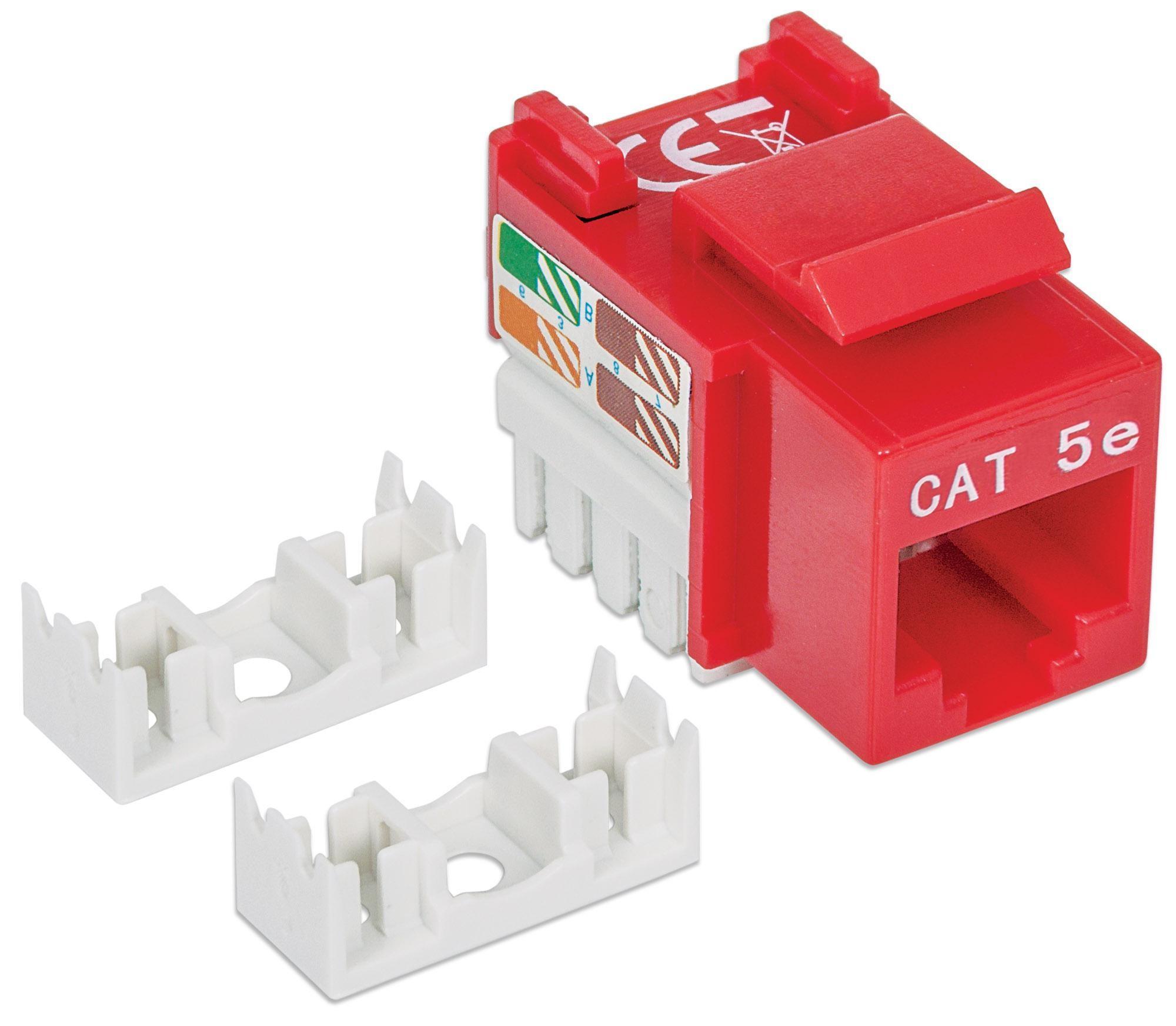 Keystone Rosso Cat5e UTP: Frutto della Connessione INTELLINET - immagine 3