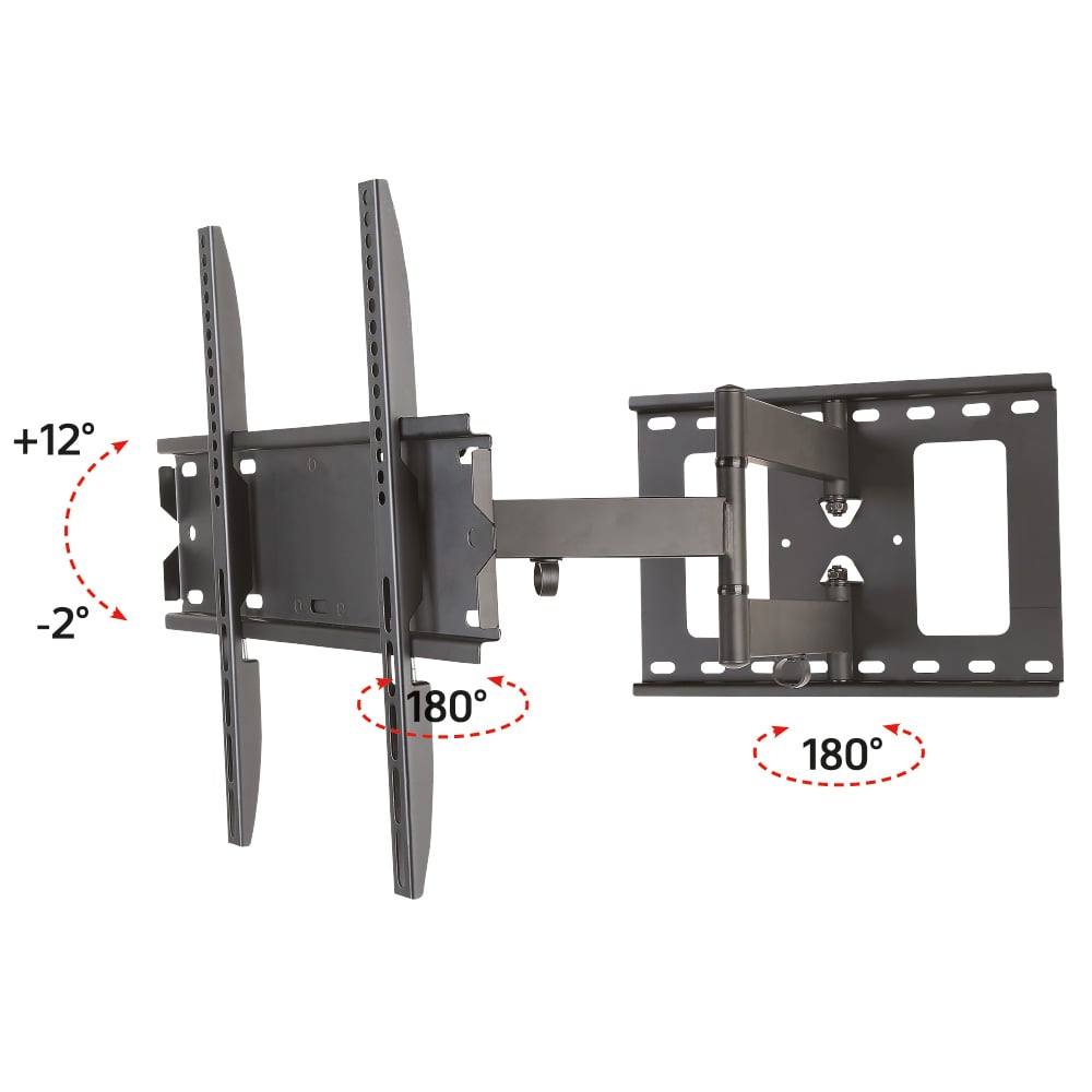 Supporto a Muro per TV LED LCD 23-55'' Estensibile Slim Full-Motion TECHLY - immagine 3
