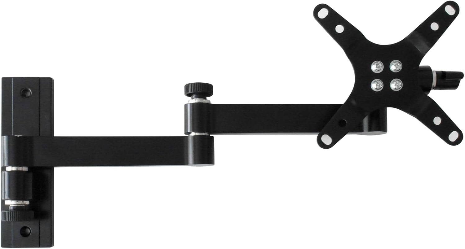 Supporto a muro per TV LED LCD 13-30'' inclinabile 3 snodi nero TECHLY