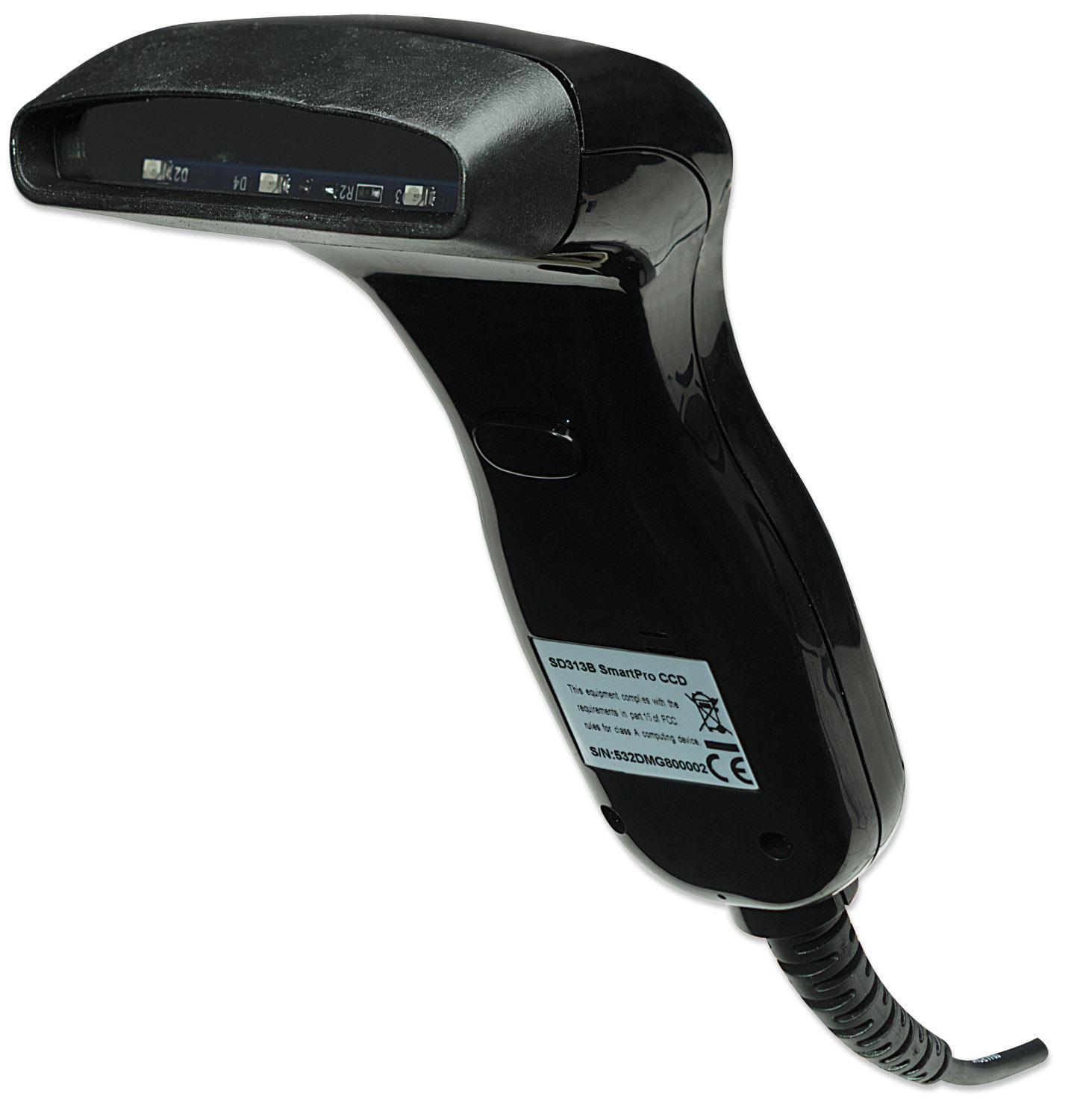 Lettore Codici Barre CCD USB Nero 80mm: Pratico e Affidabile MANHATTAN