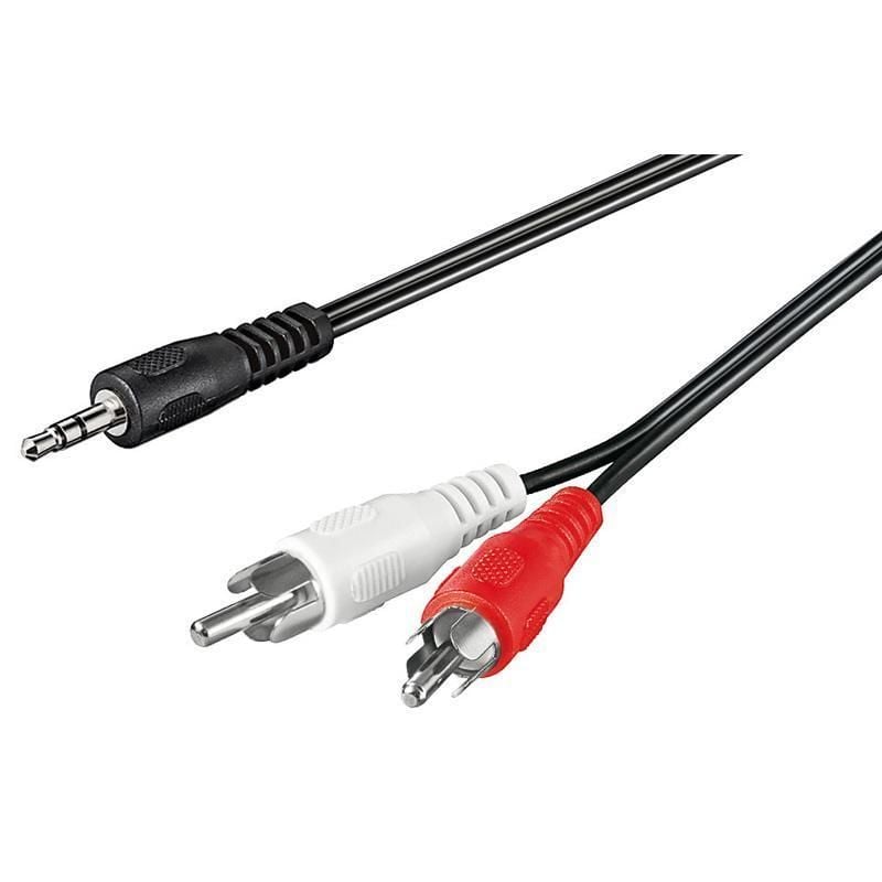 Cavo Stereo Jack 3,5mm a 2 RCA maschio - 0,5m GOOBAY