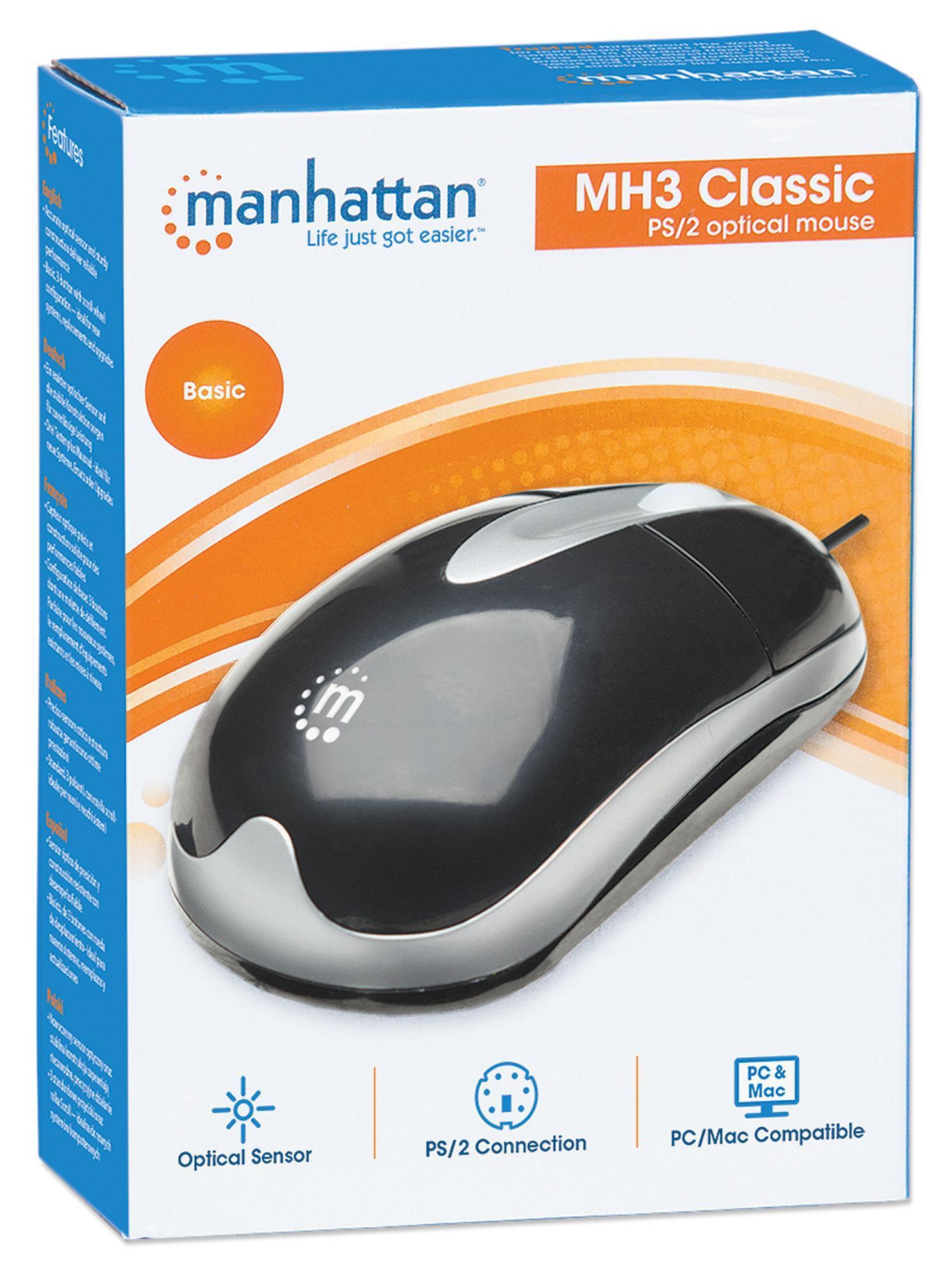 Mouse Ottico Classico PS2 MH3 MANHATTAN - immagine 6