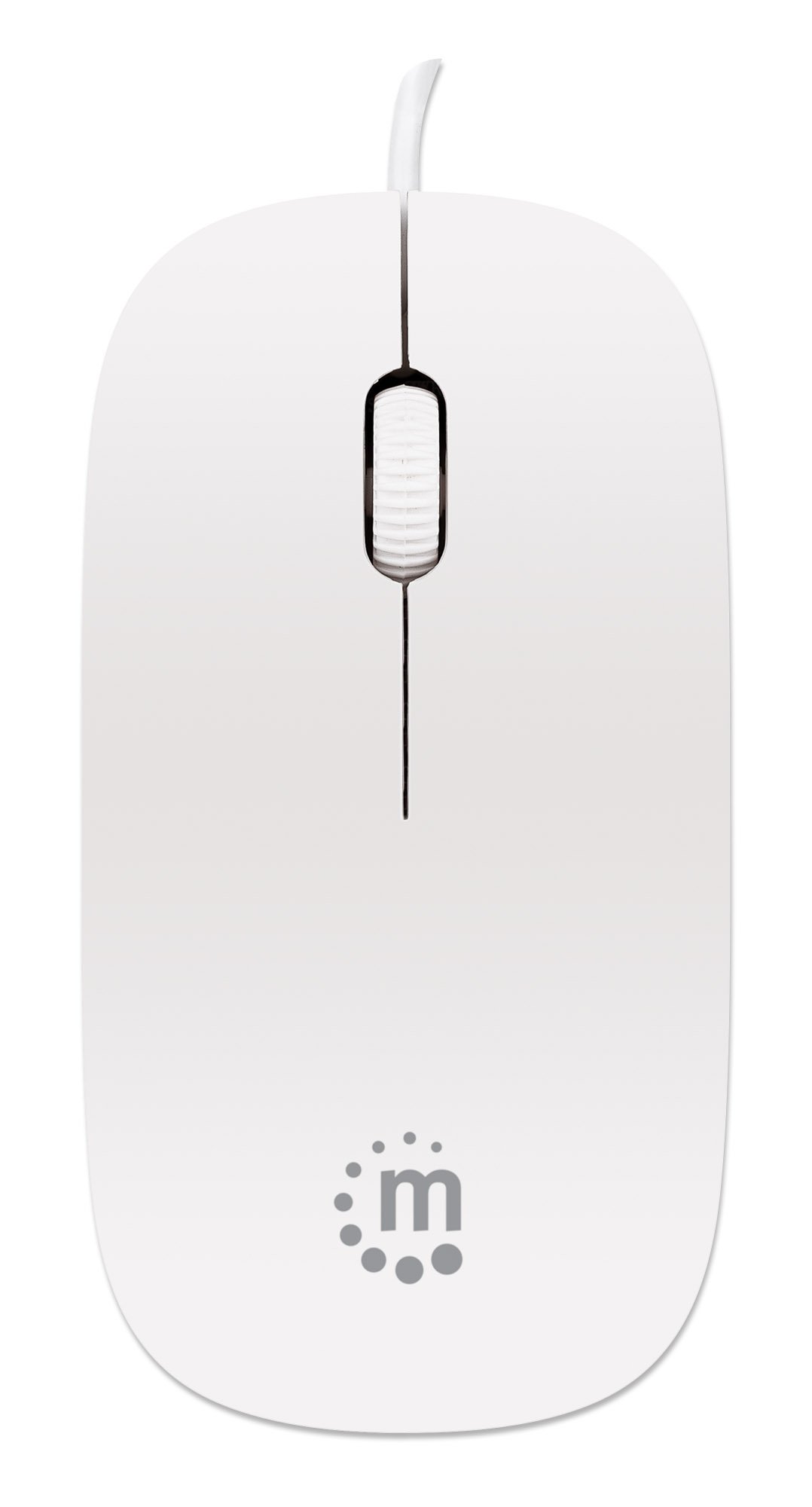 Mini Mouse Ottico Bianco con Cavo 1,2m MANHATTAN
