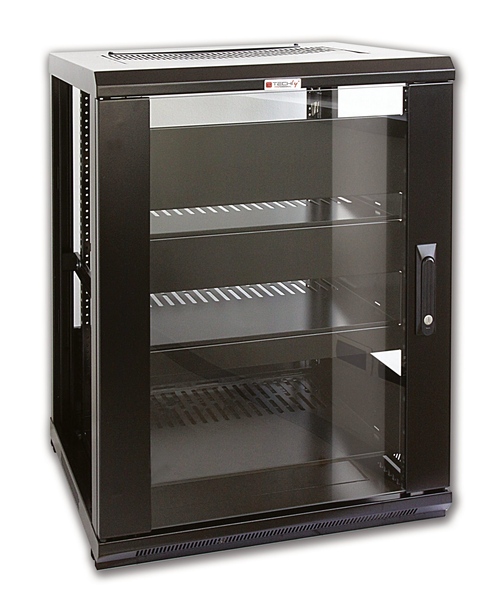 Armadio Rack 19'' 600x600 15U per Audio Video Nero TECHLY PROFESSIONAL