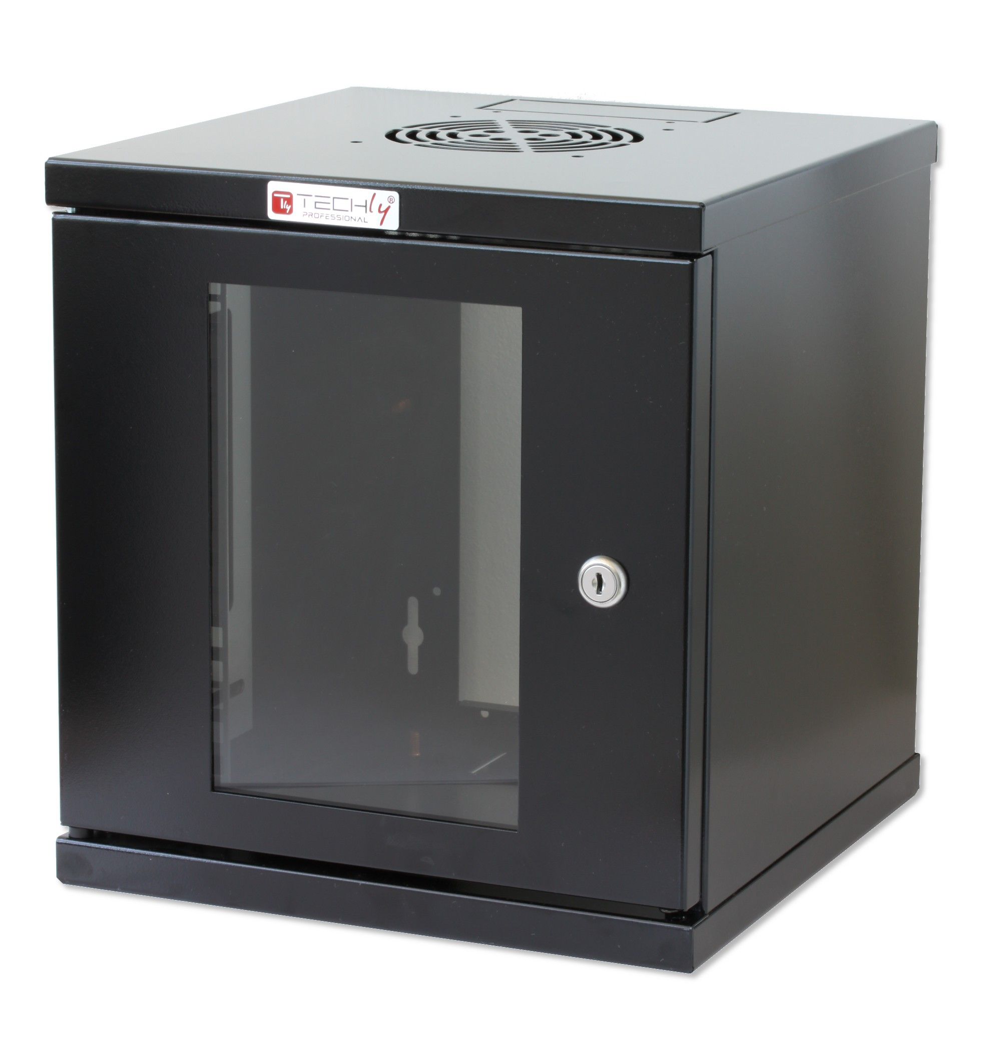 Armadio Rack 10'' a muro 6 unità Nero TECHLY PROFESSIONAL