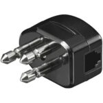 Spina RJ11 Nera: connettività tripla INTELLINET