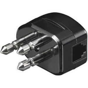 Spina RJ11 Nera: connettivit&agrave; tripla INTELLINET
