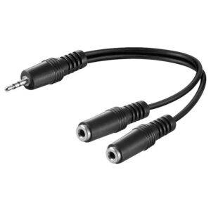 Cavo Jack 3.5 mm Stereo sdoppiatore - 20 cm MANHATTAN