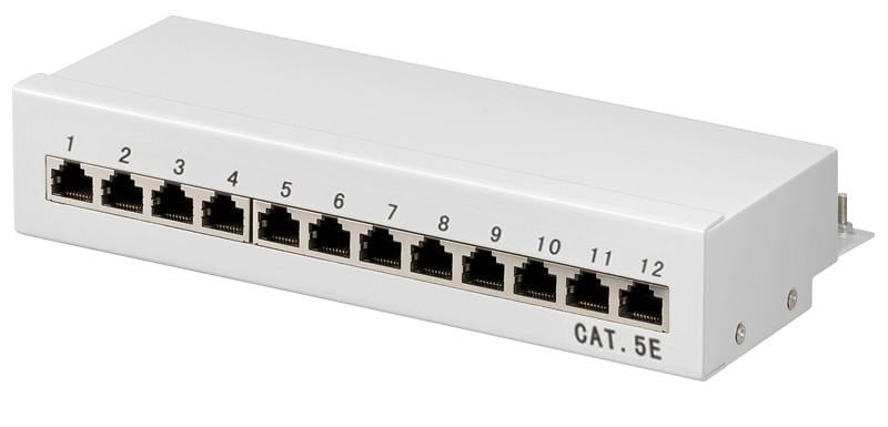 "Pannello Patch 12 Porte Cat 5E STP: Connessione Veloce e Affidabile" INTELLINET