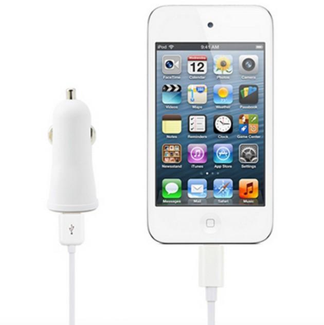 Caricatore da Auto Universale 1 Porta USB con Uscita 5V 1A Bianco TECHLY - immagine 4